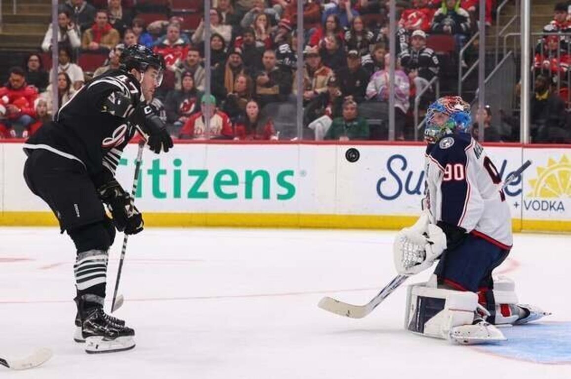 Elvis Merzlikins, Blue Jackets blank Devils for 6th win in row