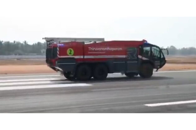 Thiruvananthapuram Airport inducts three Rosenbauer Panther crash fire tenders