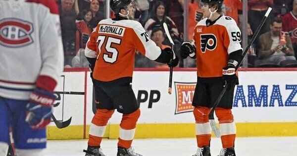 Flyers beat Canadiens for third staight win before playoff opener