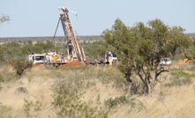 Drilling at Rover 1. Photo courtesy Castile Resources