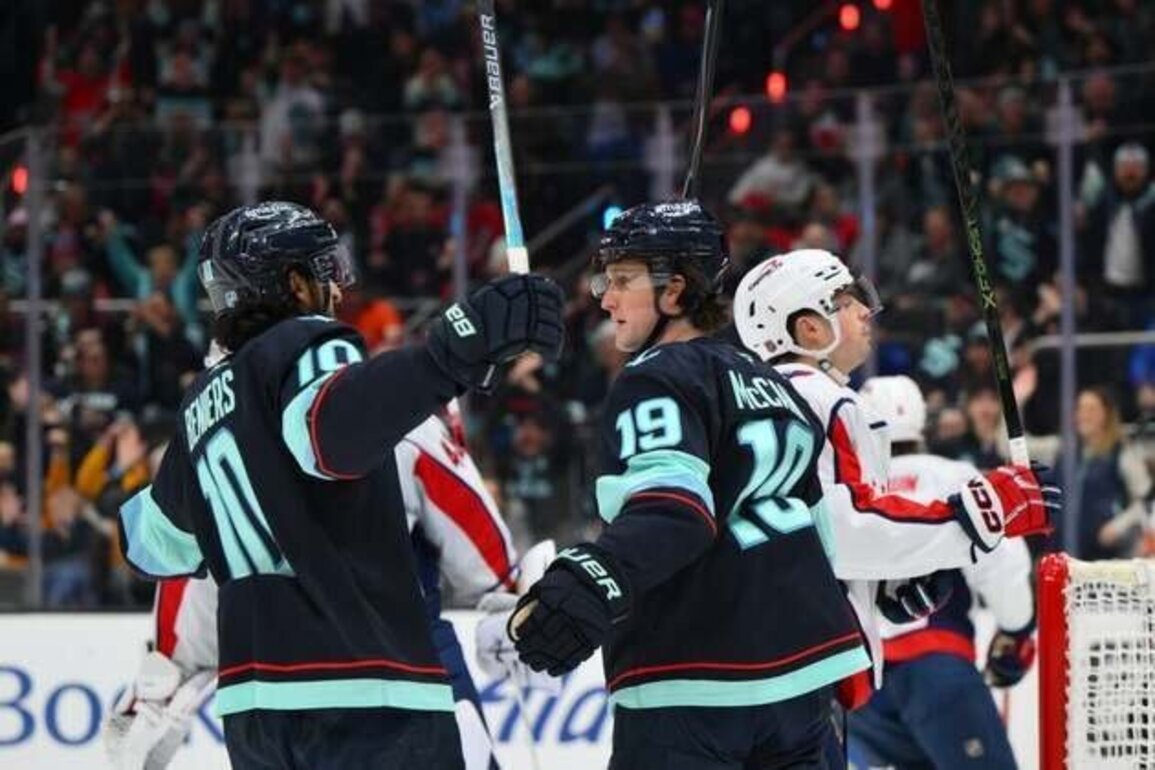 Jared McCann's 4-point effort propels Kraken past Capitals