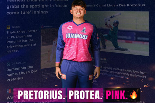 Rajasthan Royals pick Lhuan-dre Pretorius for injured Nitish Rana