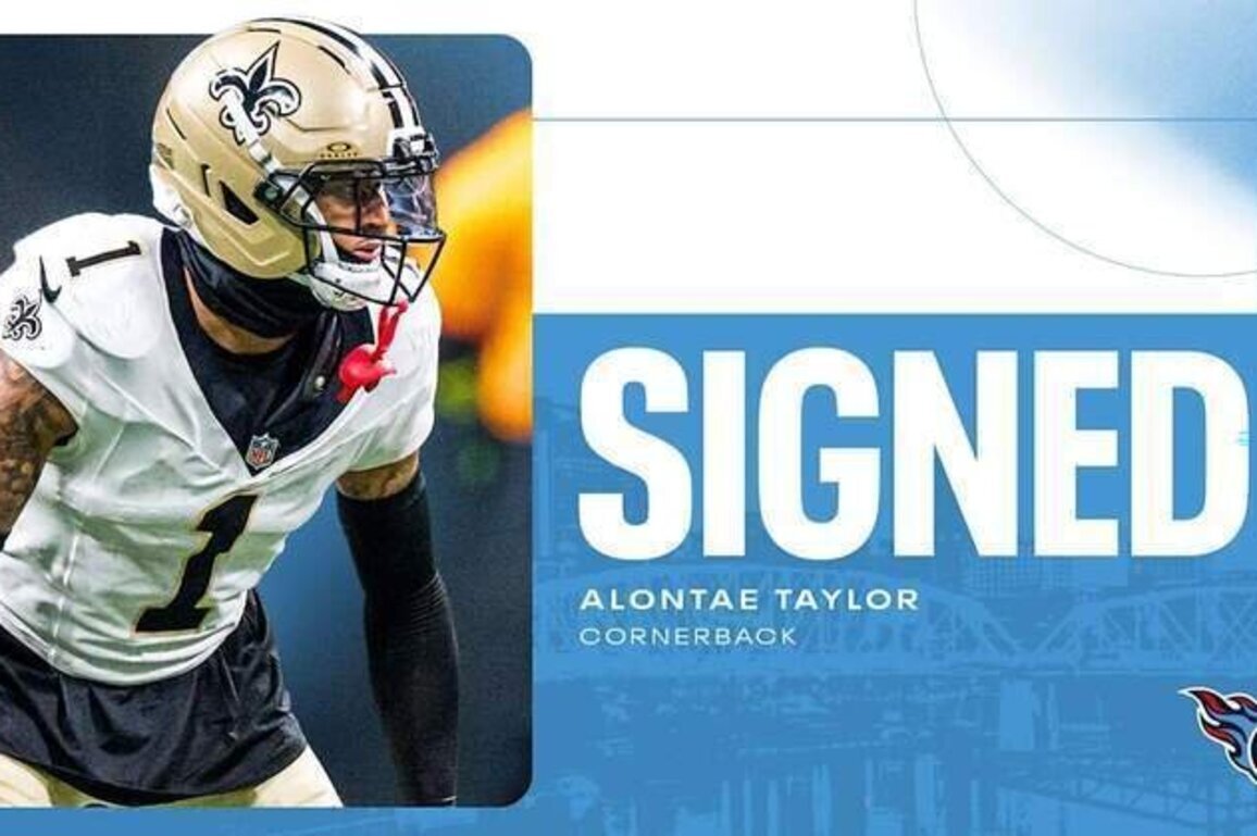 Titans Sign Cornerback Alontae Taylor