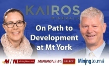 MNS: Kairos on path towards gold development and growth at Mt York