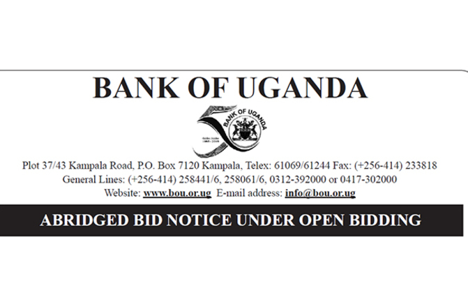 Bank of Uganda Bank of Uganda