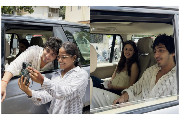 Ahaan Panday, Aneet Padda prank paps in fun video; Saiyaara stars flip the script
