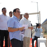 Gujarat: CM conducts site visit to review progress of key ongoing development projects in state
