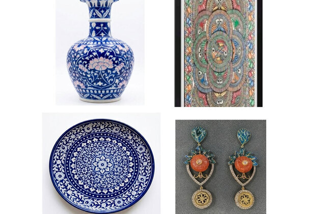 Blue Pottery, Meenakari and Kundan earrings, Madhubani Paintings; PM Modi gifts Indian heritage to Dutch Royals and PM