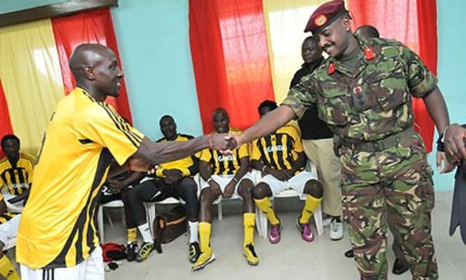 First son Muhoozi excites Cranes camp First son Muhoozi excites Cranes camp