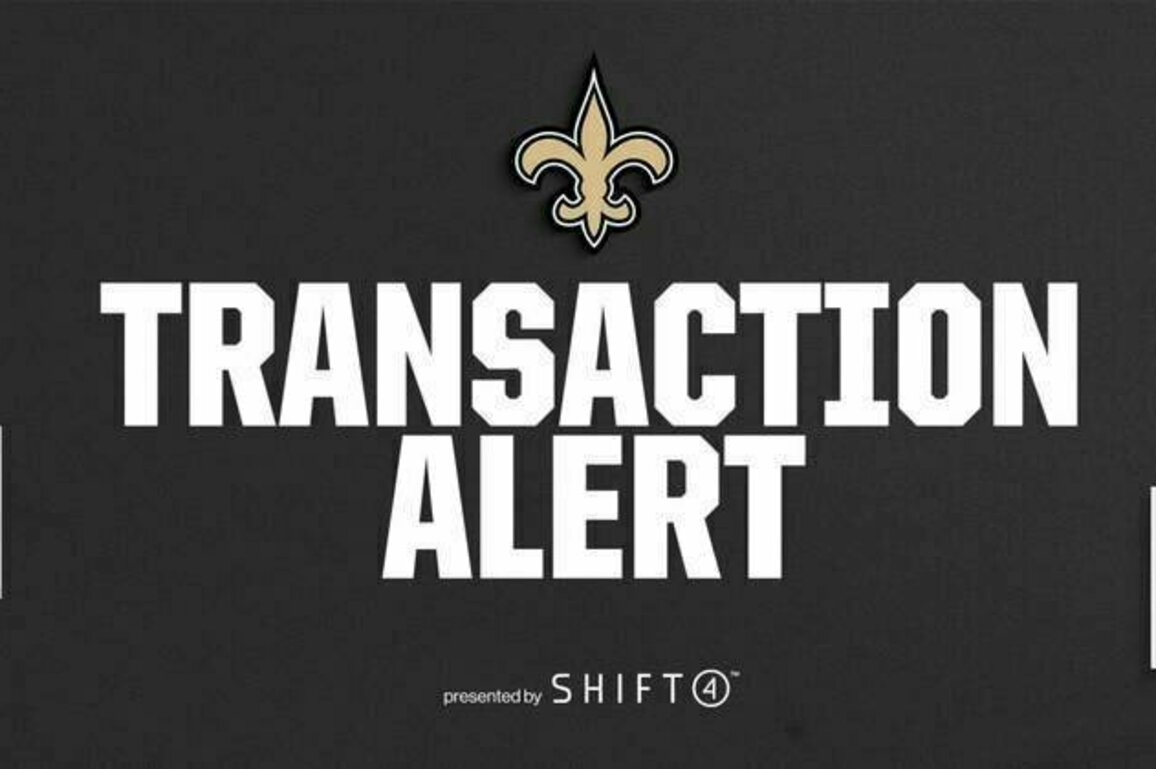 New Orleans Saints announce roster moves following Rookie Minicamp