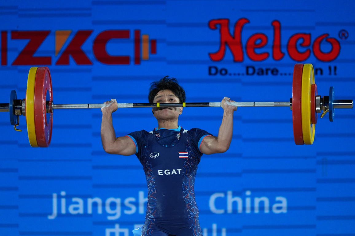 (SP)CHINA-JIANGSHAN-WEIGHTLIFTING-ASIAN CHAMPIONSHIPS-WOMEN'S 49KG (CN)