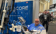 Graham Syme with a HC5000 drill at PDAC