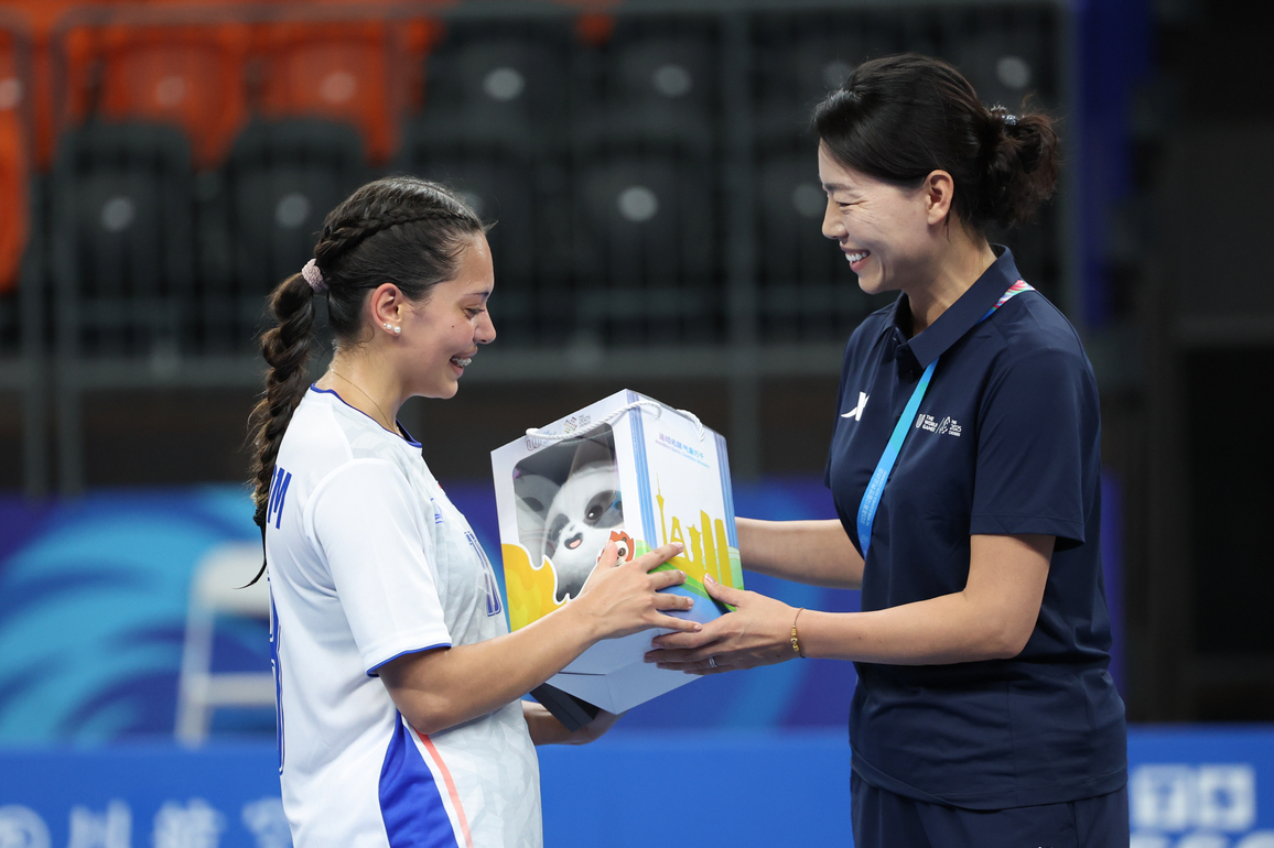 (SP)CHINA-CHENGDU-THE WORLD GAMES 2025-FLOORBALL-WOMEN-SVK VS THA (CN)