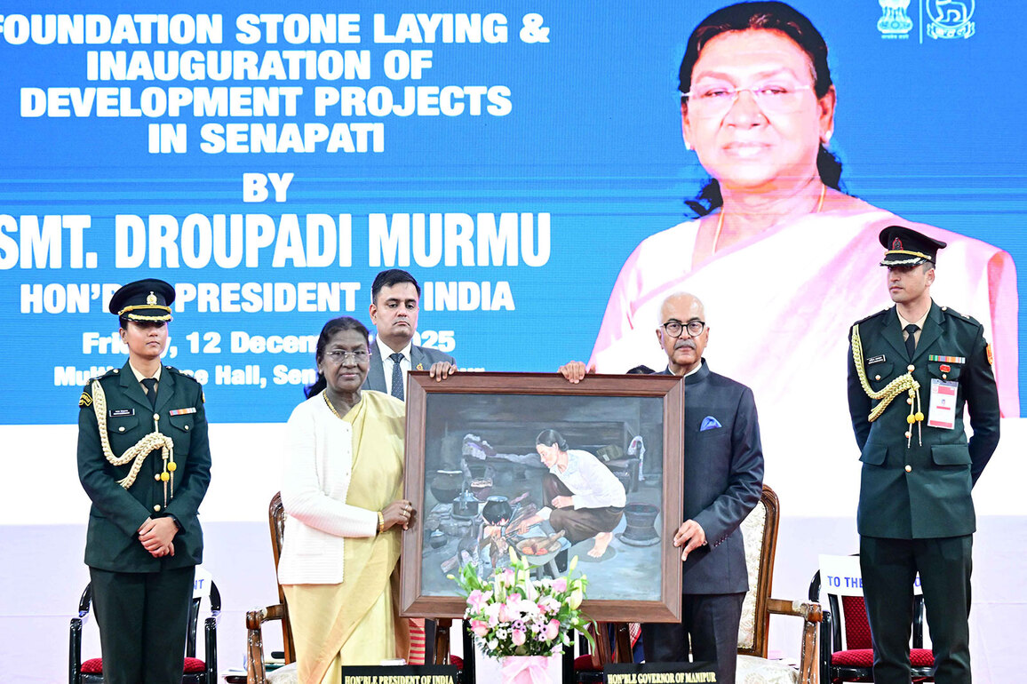 President Murmu attends public event in Manipur's Senapati district