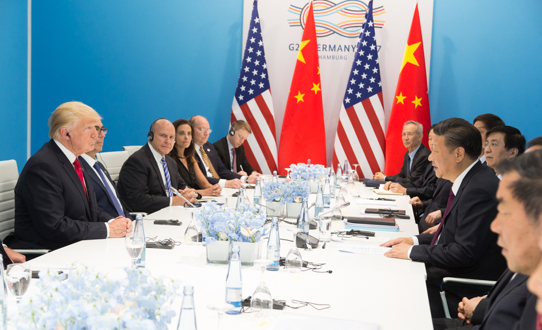 Donald Trump and Xi Jinping at the G20 in 2017