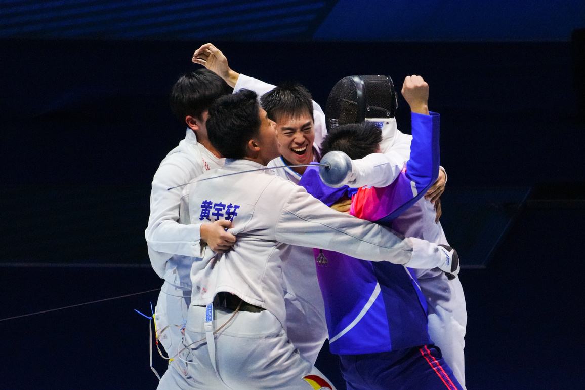 (SP)CHINA-15TH NATIONAL GAMES-FENCING-MEN'S EPEE-TEAM-FINAL (CN)