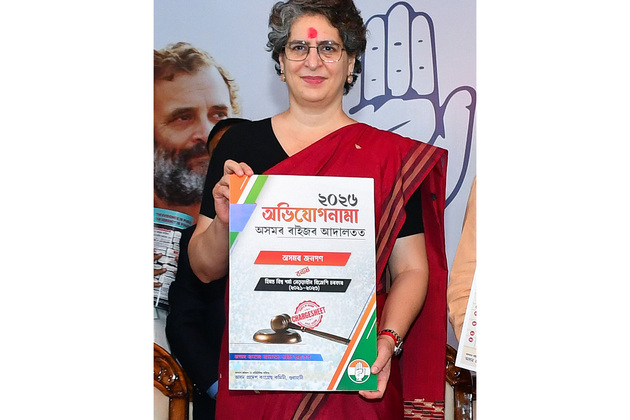 Priyanka Gandhi releases 20 point 'chargesheet' against Assam govt, alleges "syndicate raj" operation