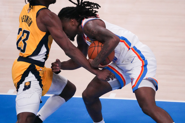 (SP)U.S.-OKLAHOMA CITY-BASKETBALL-NBA-FINALS-PACERS VS THUNDER