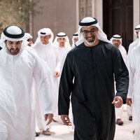 Khaled bin Mohamed bin Zayed meets Hamdan bin Mohammed bin Rashid on sidelines of UAE Government Annual Meetings
