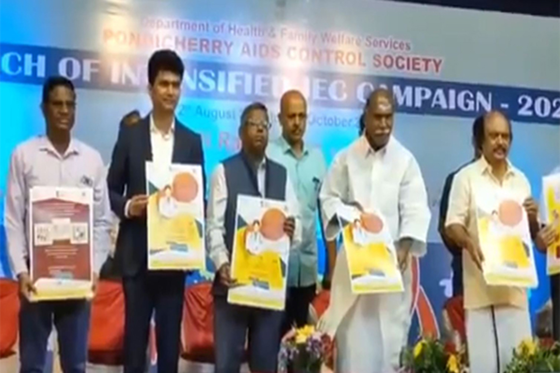 Puducherry CM N Rangasamy announces monthly allowance of Rs 3000 and more facilities to children of AIDS patients