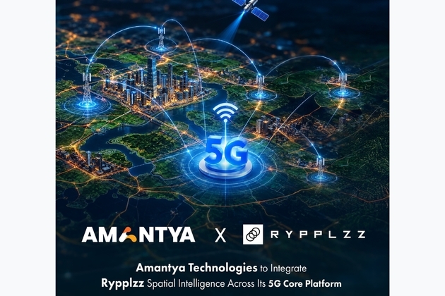 Amantya Technologies to Integrate Rypplzz Spatial Intelligence Across Its 5G Core Platform