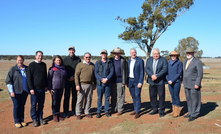  (left to right) Karen Worthington (Clean TeQ); James Fisher (Clean TeQ); Stefanie Loader (Clean TeQ); Senator Matthew Canavan;  Mayor of Lachlan John Medcalf; Sam Riggall (Clean TeQ);  MP Mark Coulton; Deputy Prime Minister Michael McCormack;  Acting GM Lachlan Shire Council Bob Stewart; Justine Fisher (Clean TeQ); Mayor of Parkes Ken Keith.