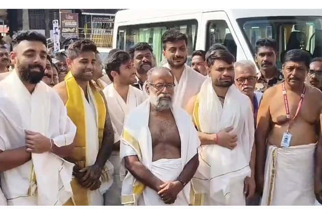 SKY's playful banter with Sanju Samson lights up India's arrival in Thiruvananthapuram as players offer prayers at Padmanabhanswamy Temple
