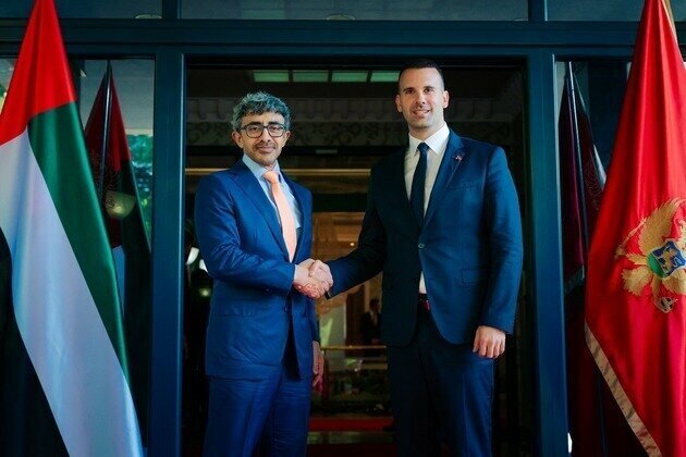 Abdullah bin Zayed meets Prime Minister of Montenegro in Podgorica