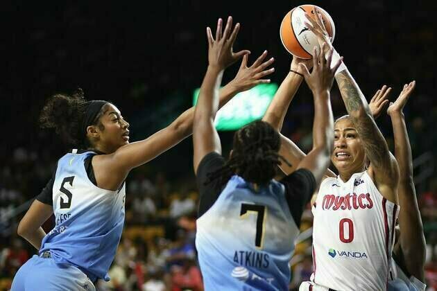 Shakira Austin's late FTs lift Mystics over Sky