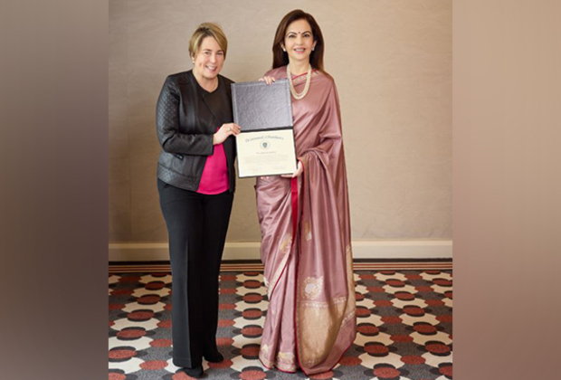 Nita Ambani honoured with Massachusetts Governor's citation for her philanthropic work