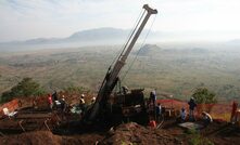 Drilling at the Songwe Hill site in Malawi. Credit: Mkango Resources