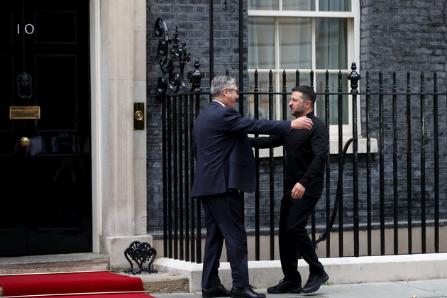 BRITAIN-LONDON-STARMER-UKRAINE-ZELENSKY