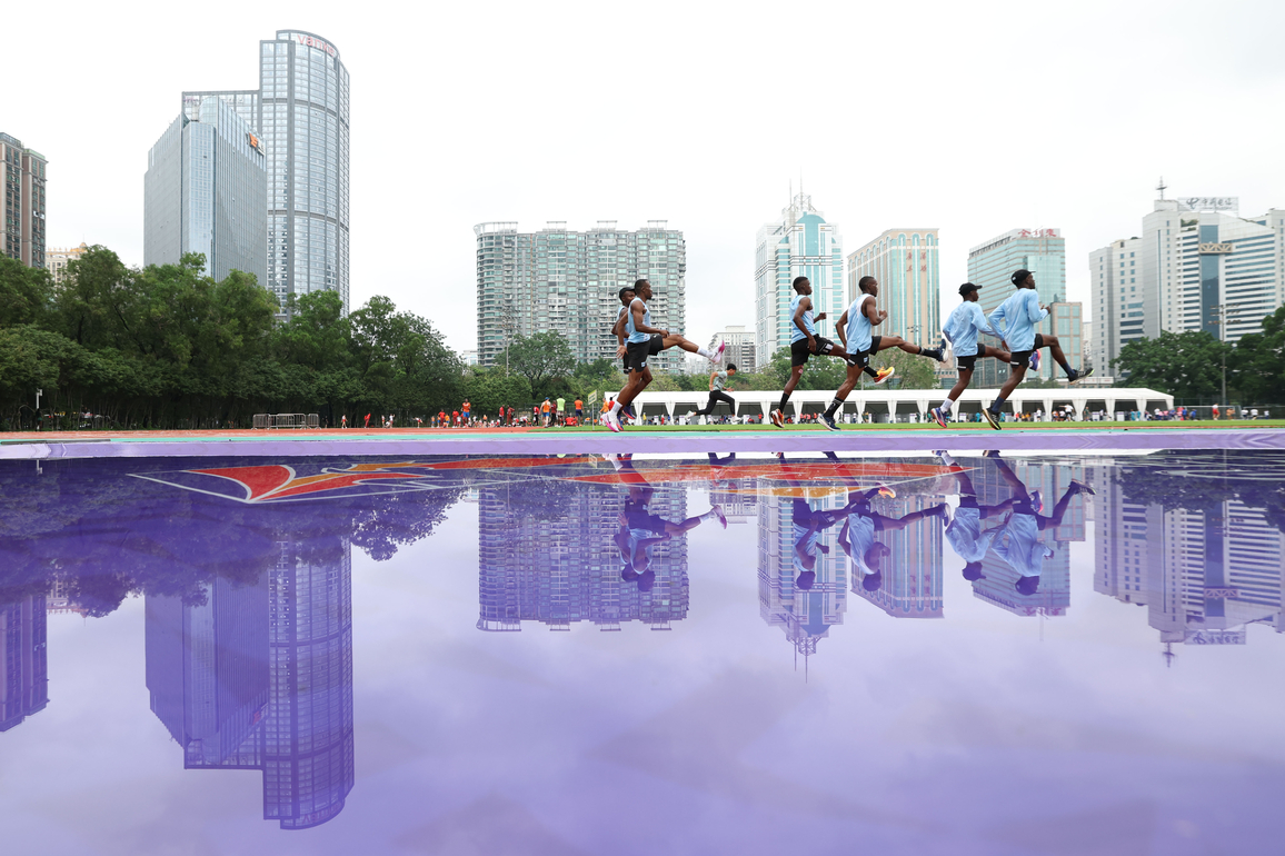 (SP)CHINA-GUANGZHOU-ATHLETICS-WORLD ATHLETICS RELAYS-TRAINING (CN)