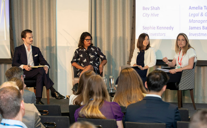 (L-R) James Baxter-Derrington, Bev Shah, Amelia Tan and Sophie Kennedy