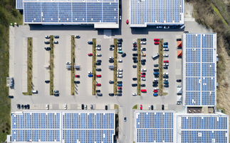 Solar panels on a shopping centre | Credit: iStock