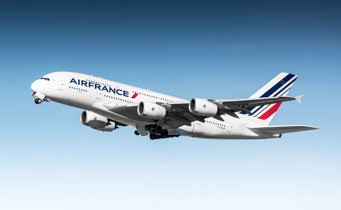 Air France Airbus A380 departing San Francisco International Airport. Photo Jetlinerimages via iStock