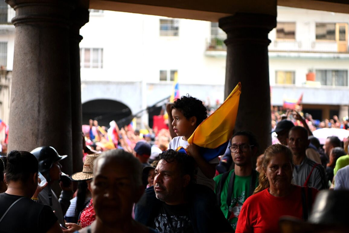 (SpotNews) VENEZUELA-CARACAS-DEMONSTRATION-MADURO