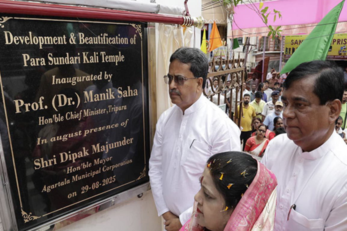 Tripura CM slams Left front govt for ignoring temples, denying contribution of Maharajas'