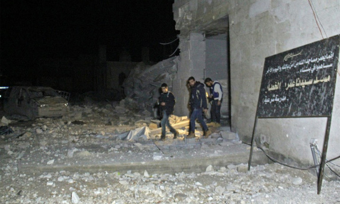 US claims Syria strike, denies targeting mosque where 46 killed US claims Syria strike, denies targeting mosque where 46 killed