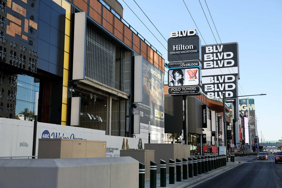 Las Vegas Strip retail project BLVD finishes construction - Tourism