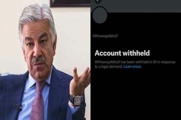 Pakistan Defence Minister's 'X' account withheld in India