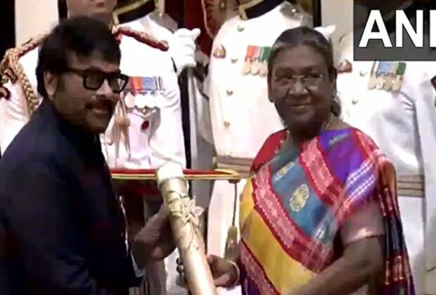 Megastar Chiranjeevi honoured with Padma Vibhushan award