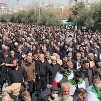 Iranians gather for first Friday prayers during war