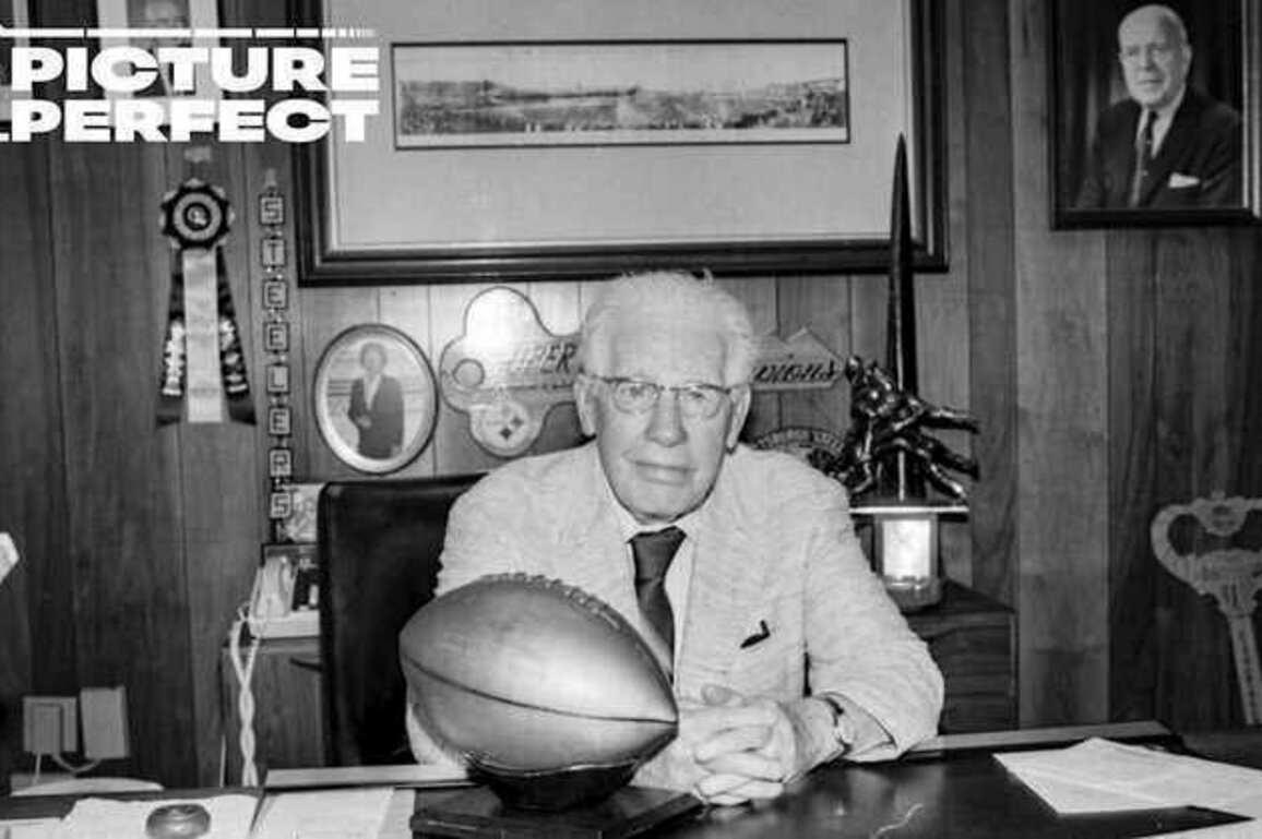 Picture Perfect: At home in his office