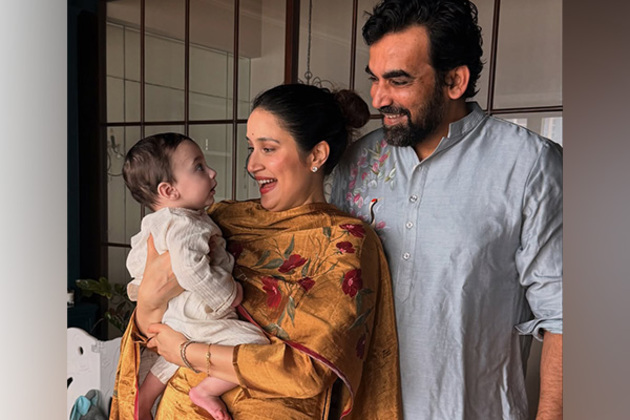 In pics: Sagarika Ghatge, Zaheer Khan celebrate their first Ganesh Chaturthi with son Fatehsinh