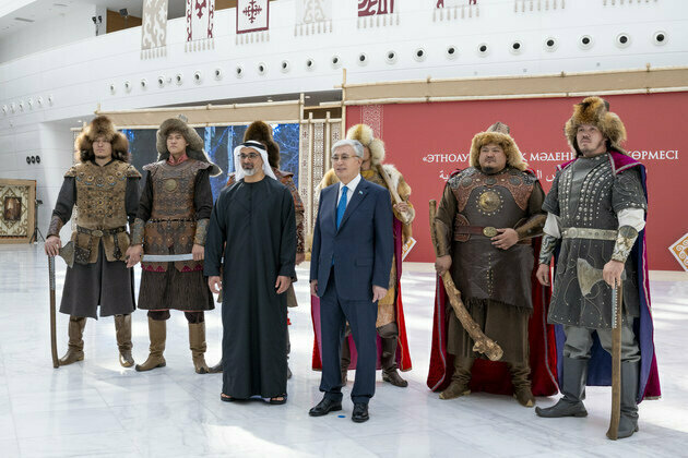 Crown Prince of Abu Dhabi visits Ethnic Village in Astana, reviews rich Kazakh cultural heritage