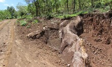 Typical calcite carbonatite outcrop at Mkango's Songwe Hill