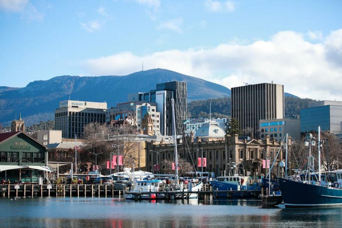 Asia Album: Glimpse of cityscape in Hobart, Australia