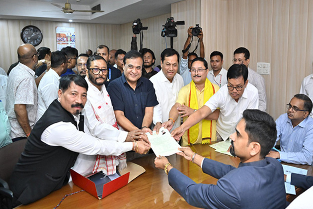 Kanad Purkayastha, Birendra Prasad Baishya from Assam file their nominations for Rajya Sabha seat
