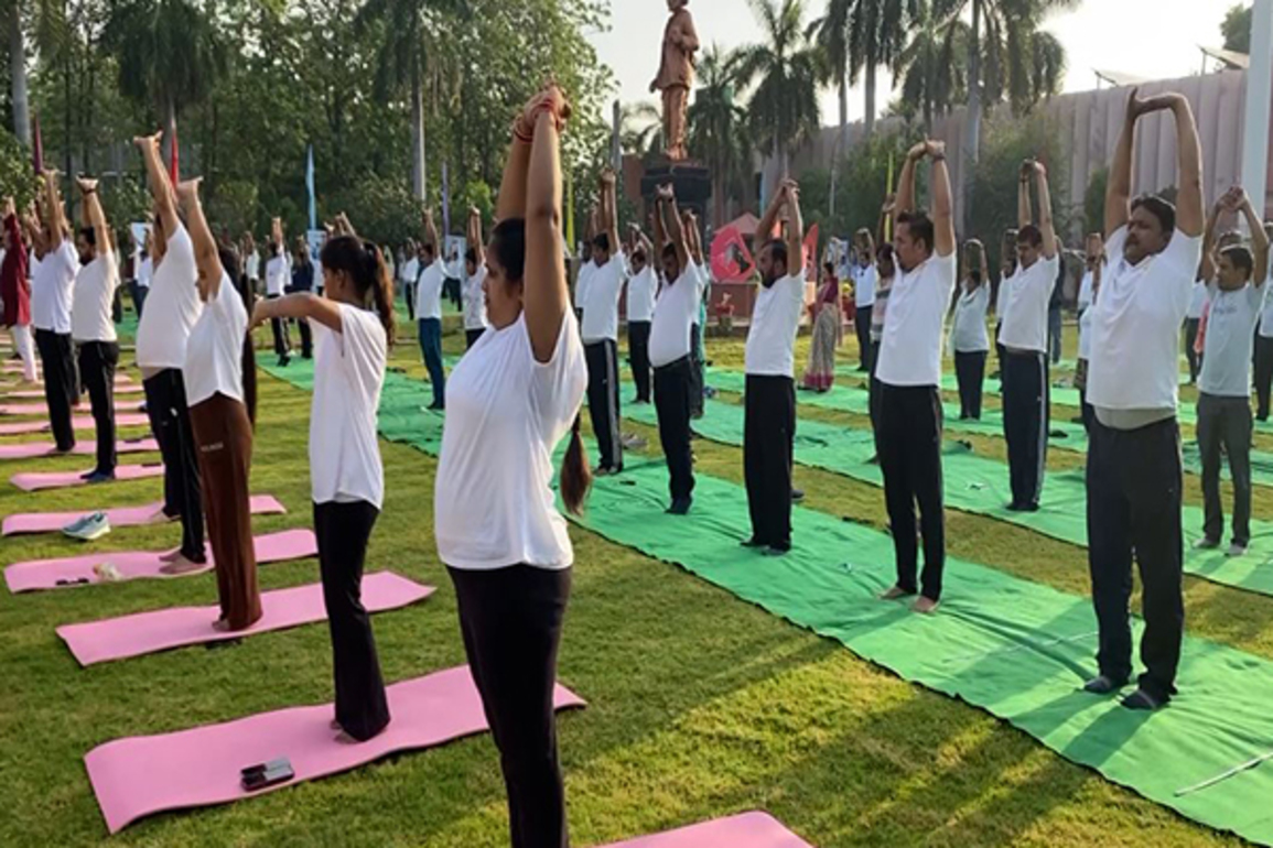 Yoga workshop organised at Mahatma Jyotiba Phule Rohilkhand University ahead of International Yoga Day